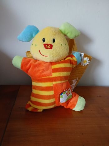 Doudou-grelot "Petit Chien" *bruit papier froissé *Toi Toys