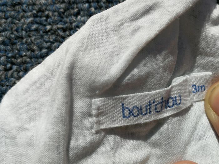 Robe blanc et bleu + culotte 3M bout'chou - photo numéro 7