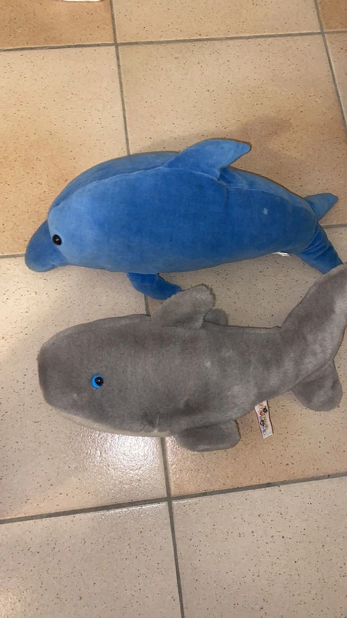 Lot 2 peluches animaux