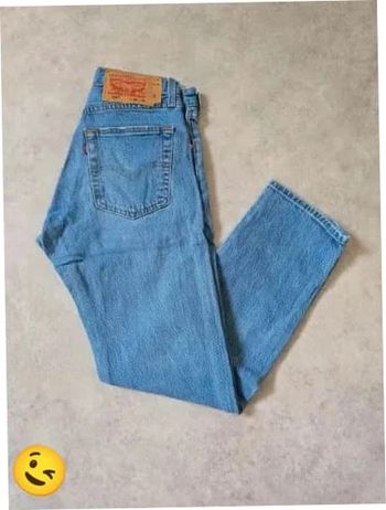 Jeans Levi's 501 W29 FR38 L32 coupe droite bleu Homme Men pan422b