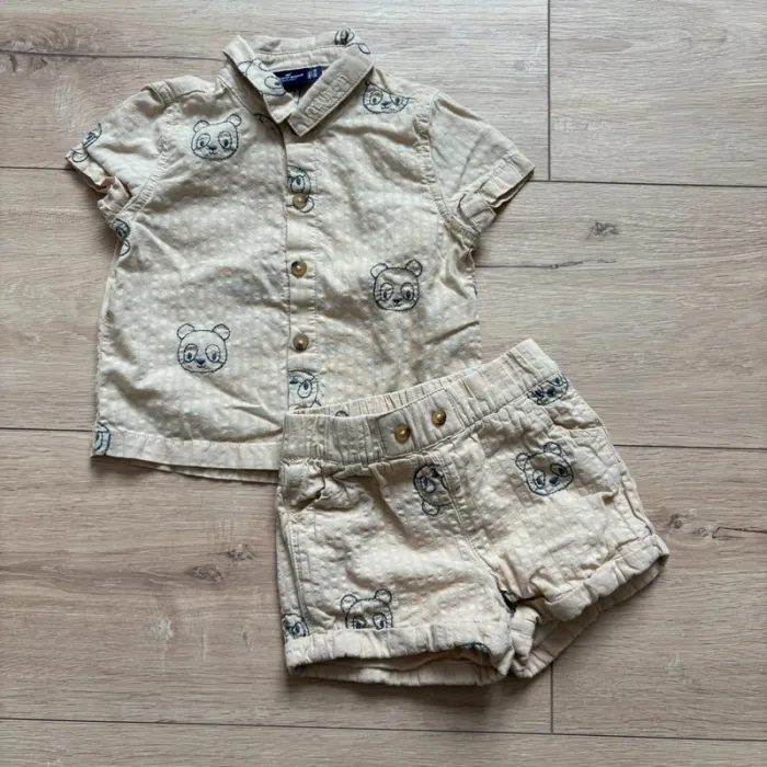 Ensemble Sergent Major chemise et short 6 mois neuf jamais porté