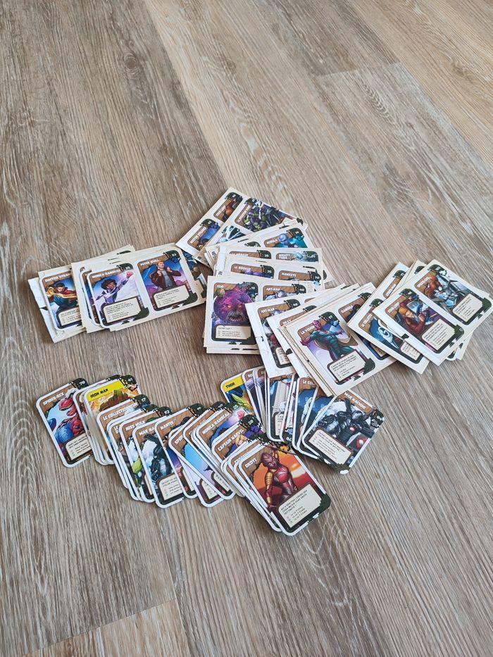 Gros lot de cartes marvel