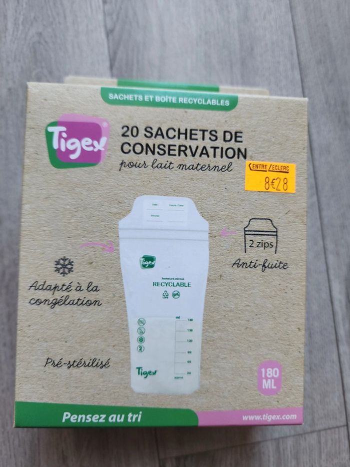 Sachets conservation lait maternel et coussinets allaitement - photo numéro 2