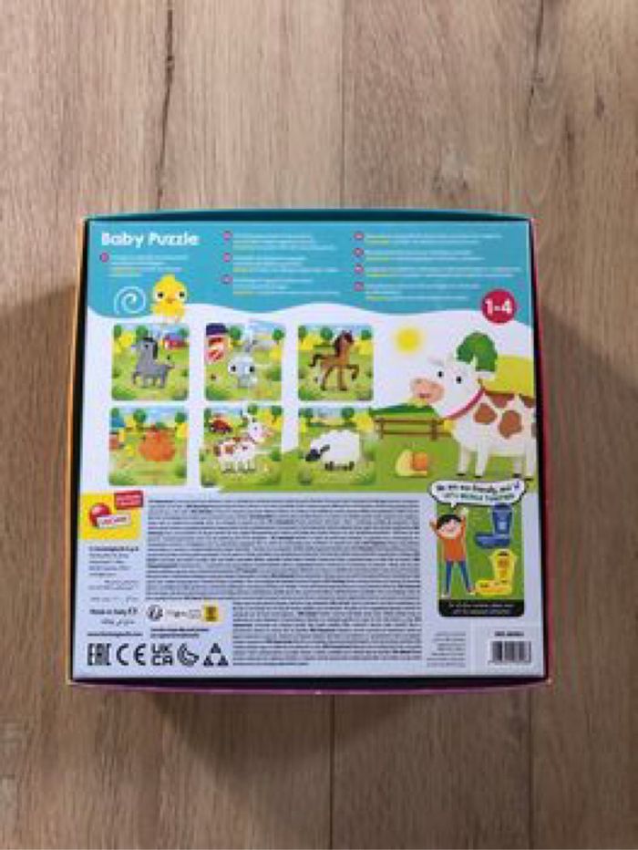 6 puzzles 4 pièces - animaux de la ferme - de 1 à 4 ans - photo numéro 4