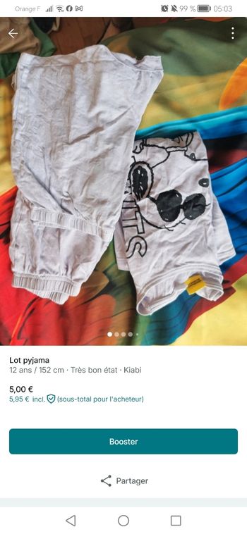 Lot pyjama