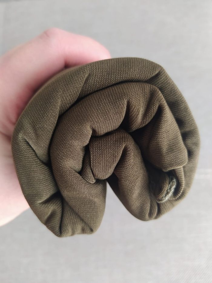 Voile hijab en jersey premium kaki foncé - photo numéro 4