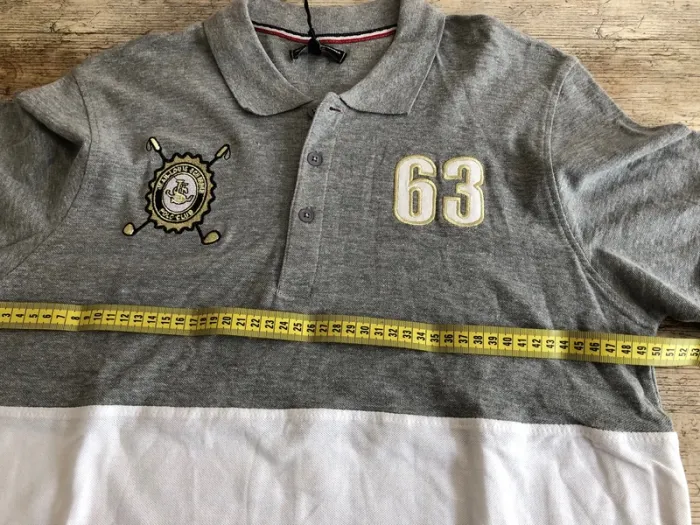 Polo gris et blanc - photo numéro 8