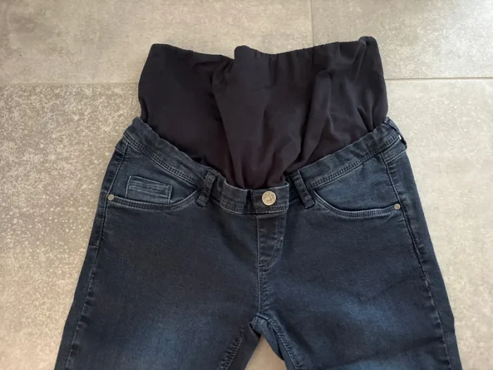 Lot de 2 jean maternité skinny avec bandeau femme enceinte - photo numéro 5