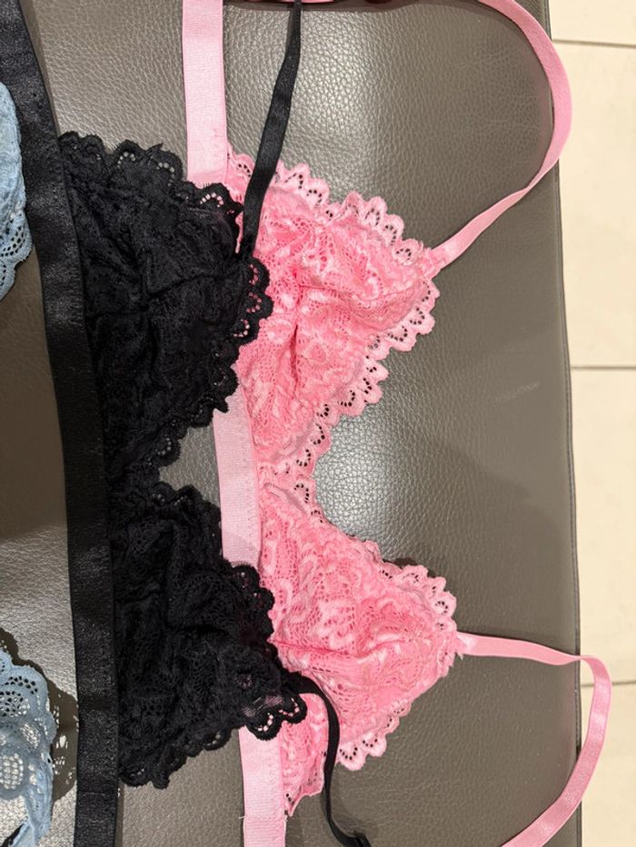 Lot de 3 soutiens gorgés XS triangle - photo numéro 4