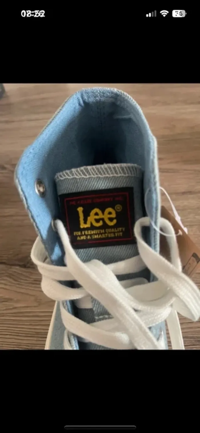 Baskets montantes Lee 37 - bleu jean clair neuves - photo numéro 9