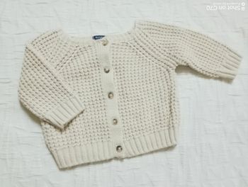 Kiabi gilet maille beige 3 mois