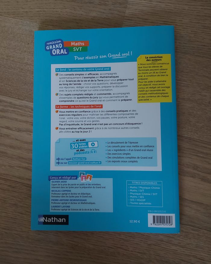Mission Grand Oral - Maths & SVT - photo numéro 2