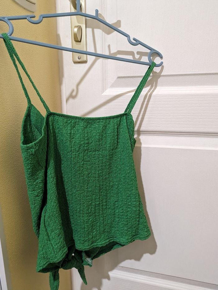 Débardeur vert cache cache - photo numéro 3