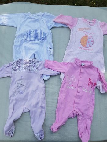 Lot 4 pyjamas fille 6 mois