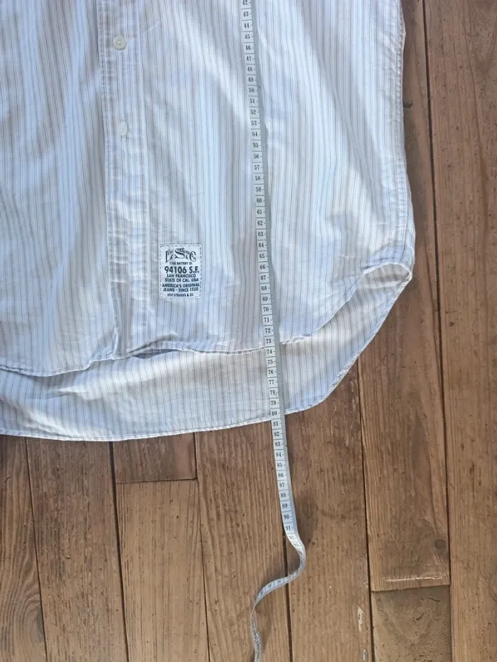 Chemise a rayures manches courtes Levi's Strauss & co taille M - photo numéro 11