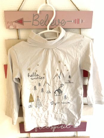T-shirt col roulé fille kiabi 4 ans