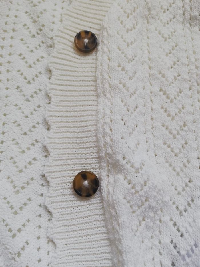 Gilet femme court, écru, Naf-Naf, taille M, NEUF - photo numéro 5