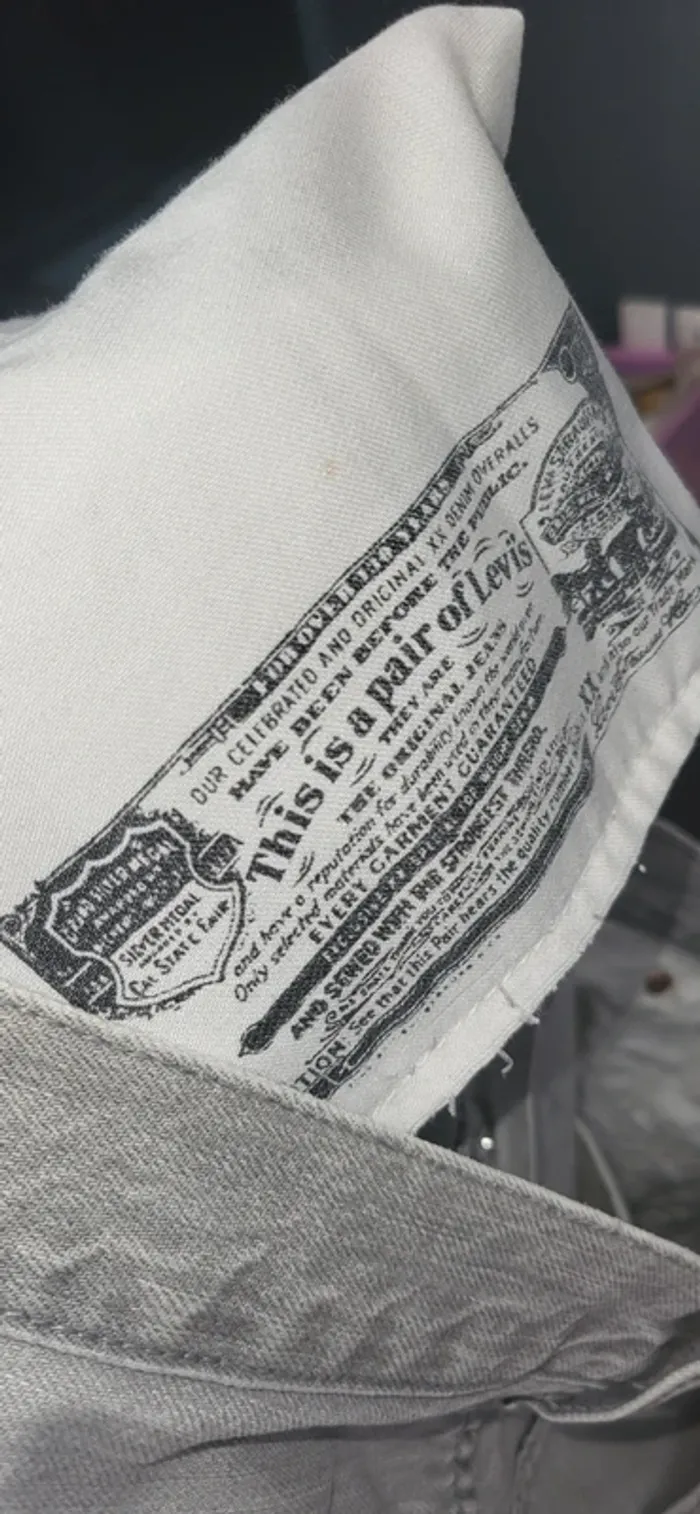 Jean levi's 501 gris homme W36L34 - photo numéro 10