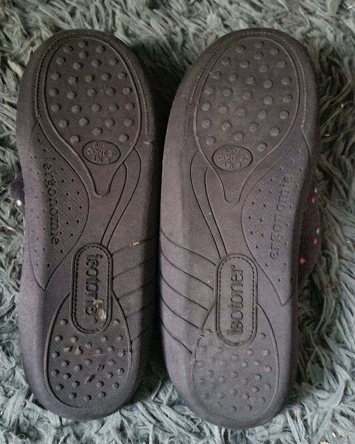 Chaussons gris à pois 37 - photo numéro 6