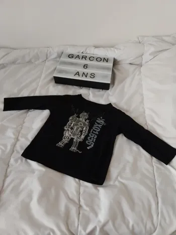 Tee-shirt manche longue garçon 6 ans Influx