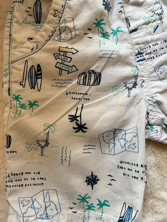 Short motif vacances - taille 24 mois - photo numéro 2