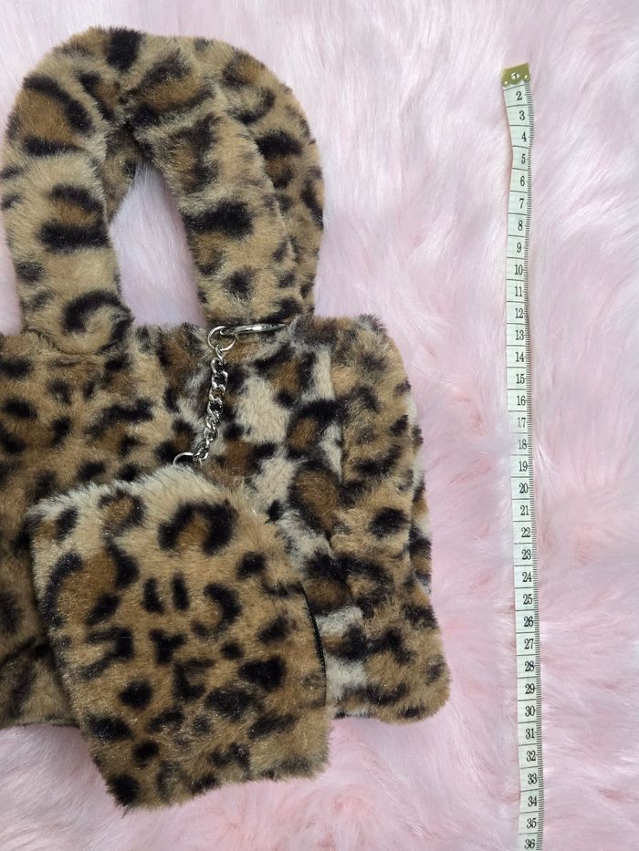 Sac à main fourrure Léopard - photo numéro 4