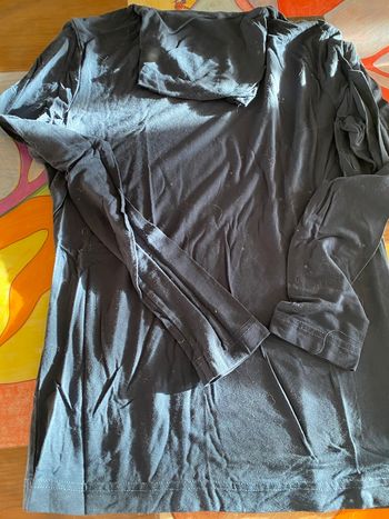 Sous pull col roulé bleu pétrole