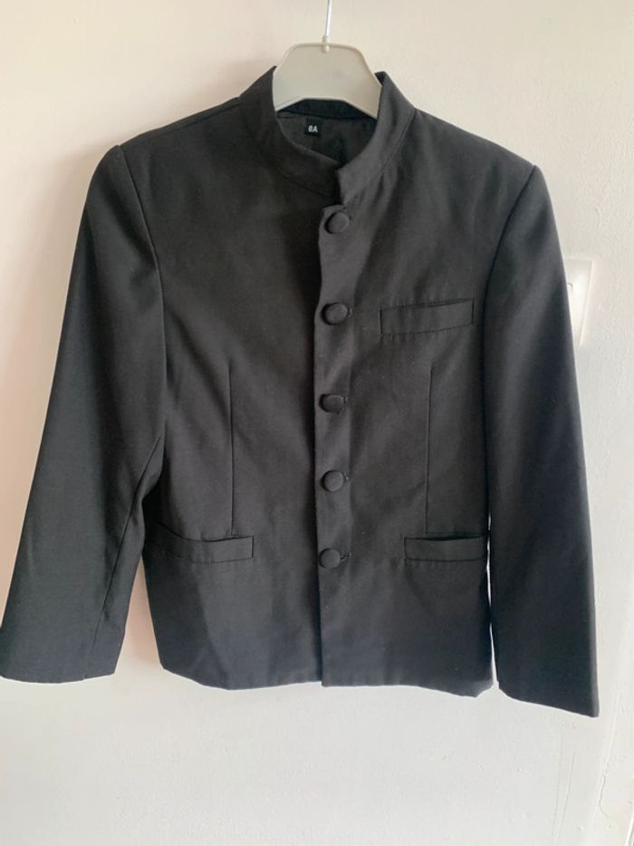 Costume 8 ans Adriano Jacometti noir / Pantalon taille élastique - photo numéro 3
