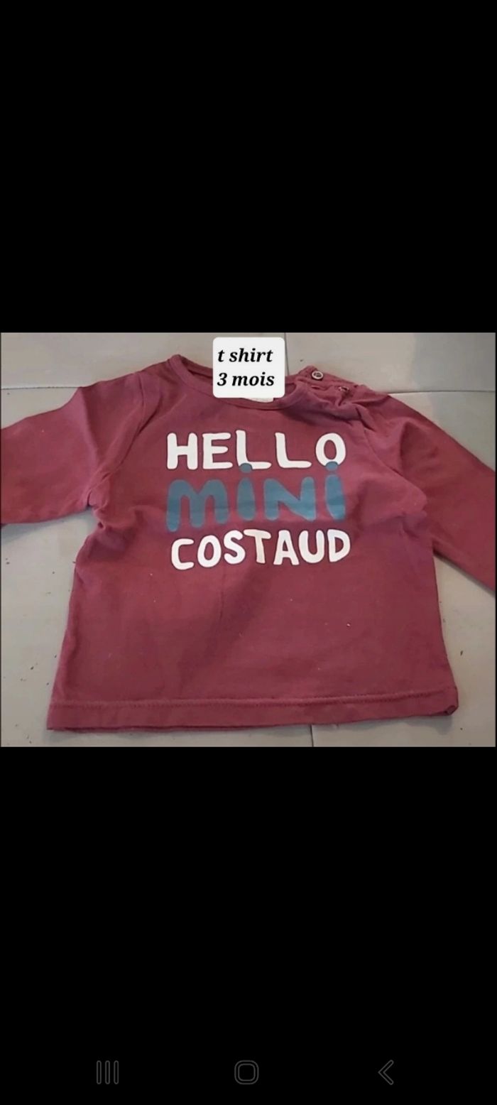 Tshirt 3 mois kiabi