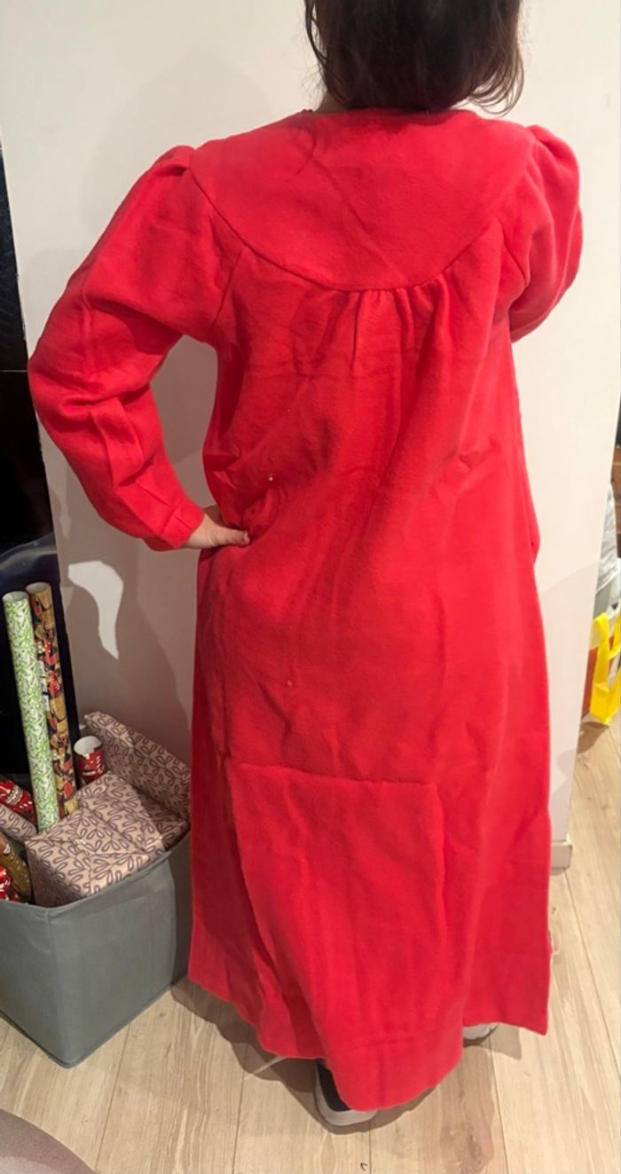 Robe de chambre rose à fleurs - photo numéro 2