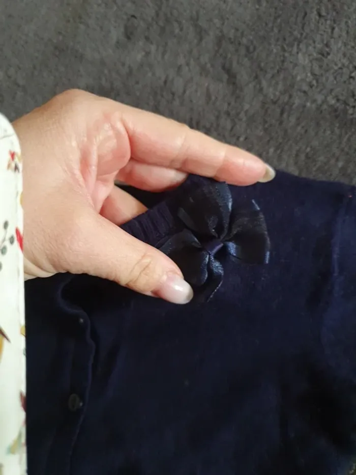 Gilet 18 mois bleu marine - photo numéro 2