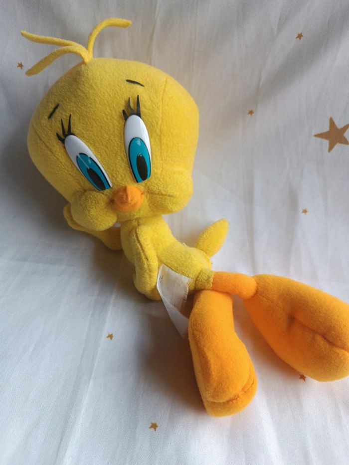 Peluche plush titi Grosminet allongé couché Looney Tunes toons figurine massue masse marteau - photo numéro 8