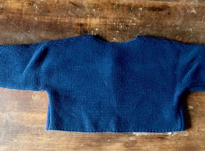 Gilet maille 18 mois Absorba bleu marine - photo numéro 4