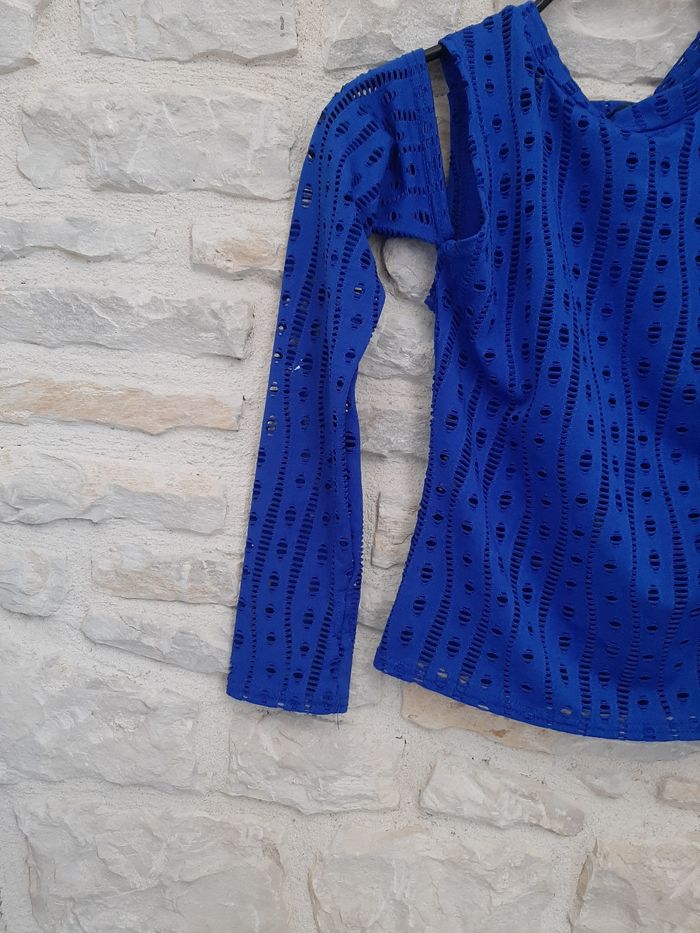 Top ML bleu "Shein" taille S (36) en très bon etat - photo numéro 4