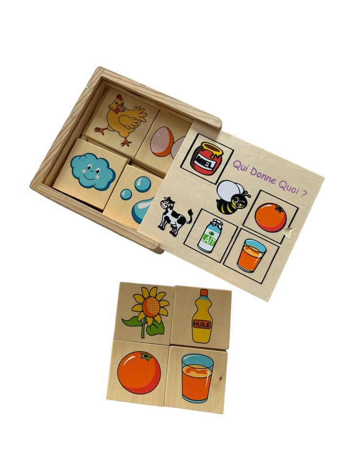 Jeu en bois éducatif l origine des choses - photo numéro 2
