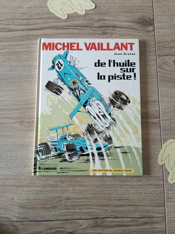 Bd Michel vaillant de l'huile sur la piste