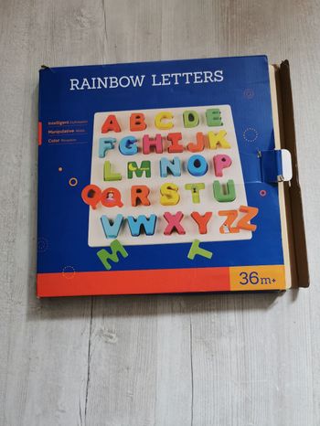 Lettres en bois des 3 ans