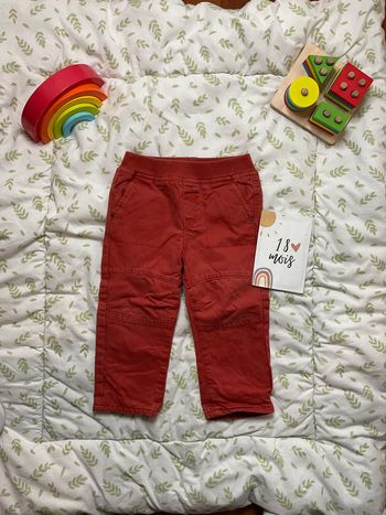 pantalon doublé 18 mois rouille obaibi
