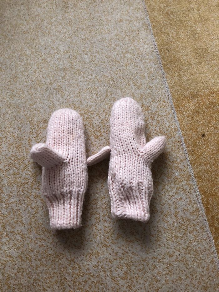 Moufles lapine rose - photo numéro 3