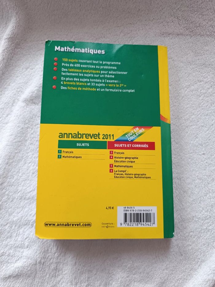 Livre Annabrevet Mathématiques 3eme _ Hatier - photo numéro 12