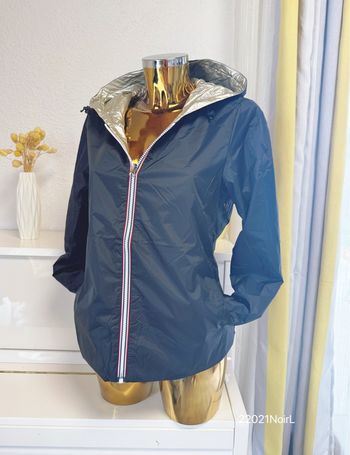 Veste réversible et imperméable noir doré taille L