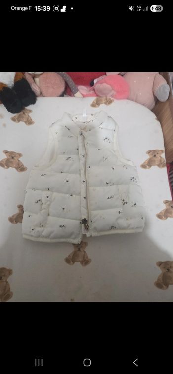 Doudoune sans manche 9 mois