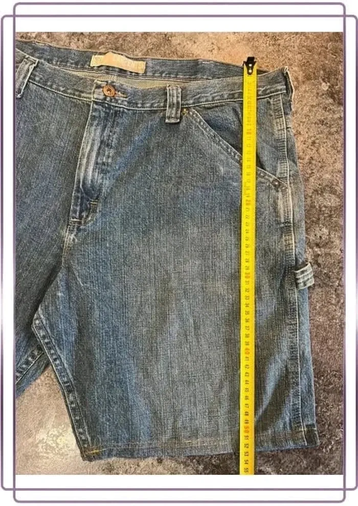 Short jean carpenter bleu homme Lee 40x30 Pantaloncini carpentiere uomo Zimmermannsshorts Herren - photo numéro 5