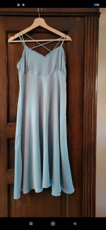 Robe verte menthe S Mango
