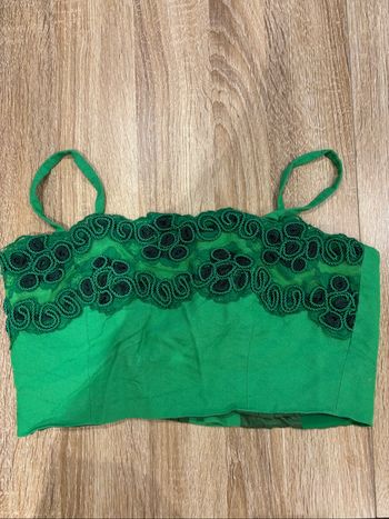 Top vert femme