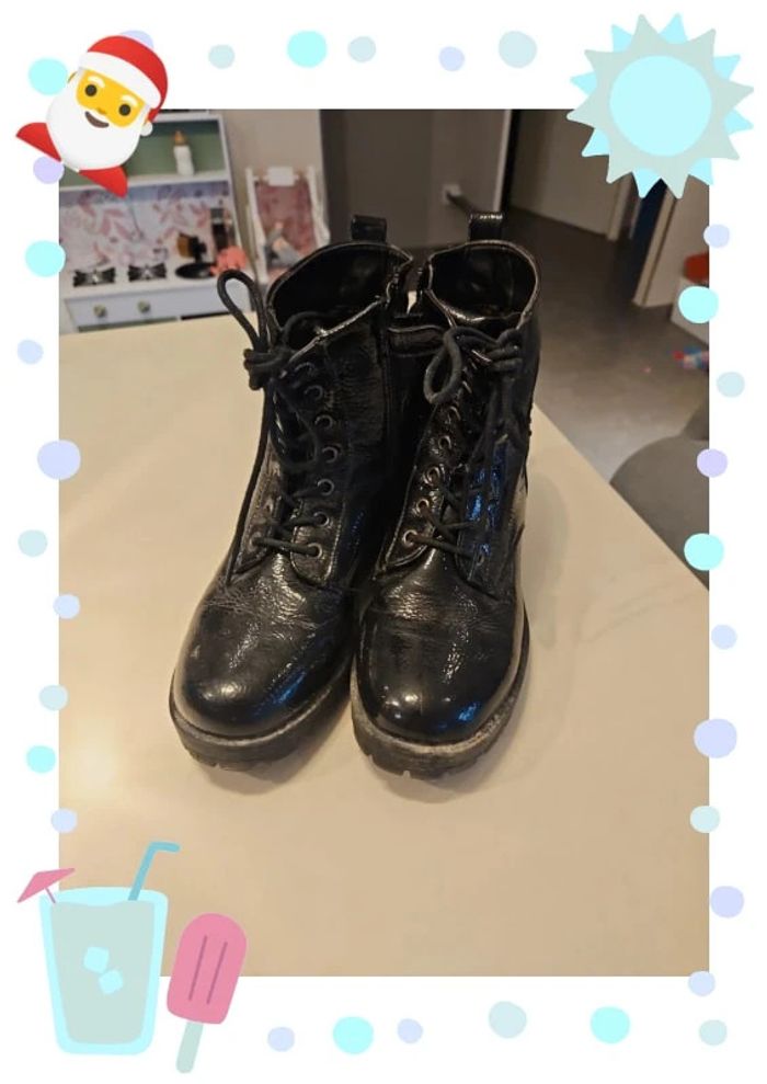 Chaussures bottines vernis fille 34