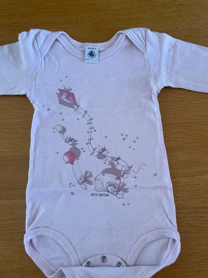 3 body manches longues fille petit bateau - photo numéro 5