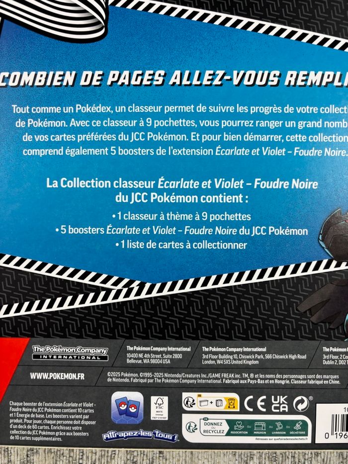 Pokémon Coffret Classeur EV10.5 Foudre Noire - photo numéro 4
