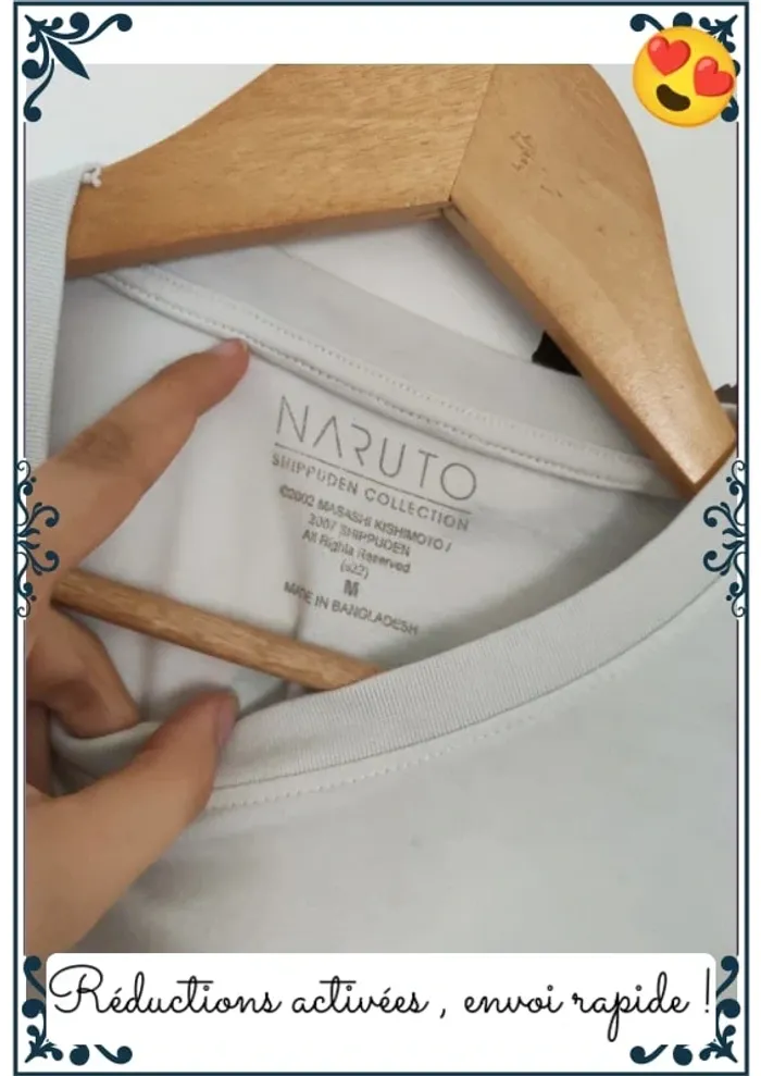 T-shirt naruto homme S - photo numéro 3