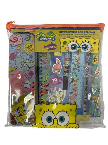 Set papeterie Bob l’éponge Blue Sky Studios neuf